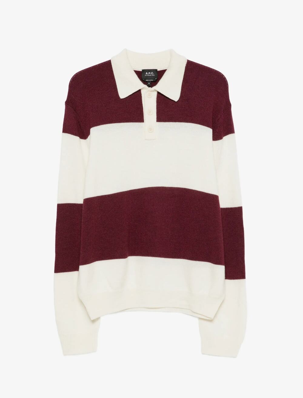 A.P.C. Louise striped wool polo
